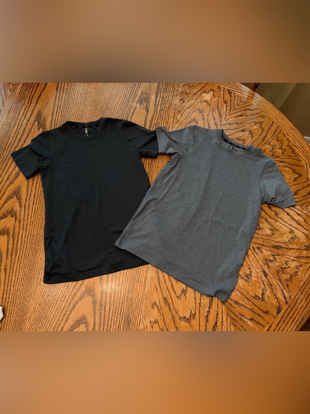 LEG3ND Boys Athletic Performance Shirts Size M 10-12 Lot of 2 Black Gray